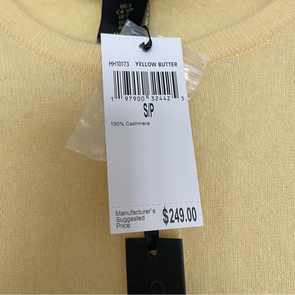 House of Harlow 1960 Yellow Cashmere Cardigan - Picture 3 of 5